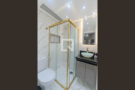 Banheiro da Suíte 1 de apartamento à venda com 1 quarto, 35m² em Bela Vista, São Paulo