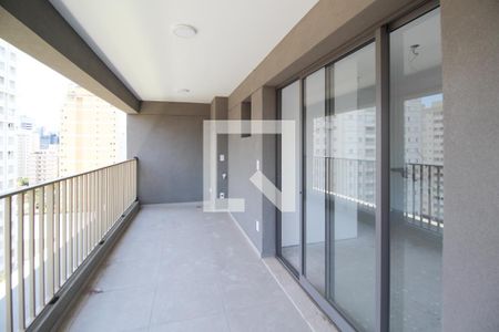 Varanda de kitnet/studio à venda com 1 quarto, 42m² em Vila Nova Conceição, São Paulo
