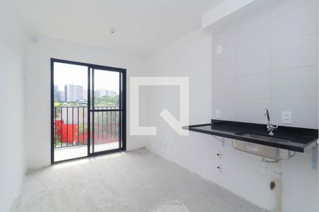 Sala/Cozinha de kitnet/studio à venda com 1 quarto, 27m² em Pinheiros, São Paulo