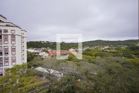 Vista da Sala e cozinha de apartamento à venda com 3 quartos, 53m² em Cavalhada, Porto Alegre