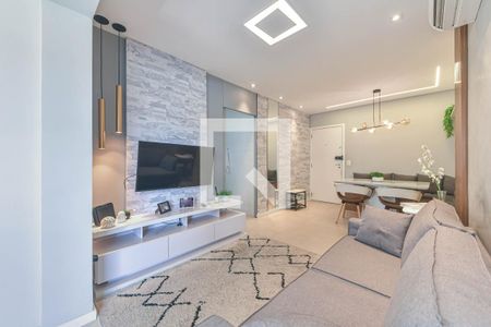 Sala de apartamento à venda com 2 quartos, 74m² em Cidade Monções, São Paulo