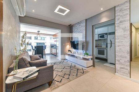 Sala de apartamento à venda com 2 quartos, 74m² em Cidade Monções, São Paulo