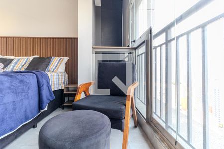 Varanda de kitnet/studio para alugar com 1 quarto, 22m² em República, São Paulo
