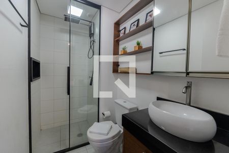 Banheiro de kitnet/studio à venda com 1 quarto, 25m² em Bela Vista, São Paulo