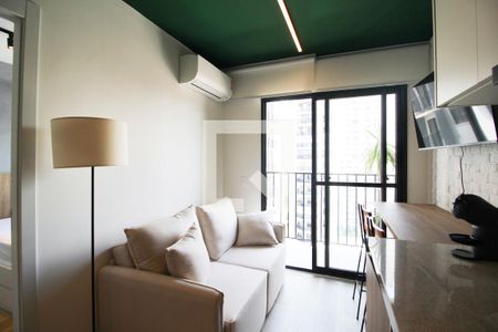 Sala de apartamento para alugar com 1 quarto, 30m² em Vila Olímpia, São Paulo