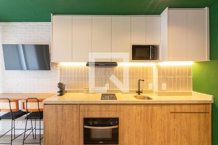 Sala/Cozinha de apartamento para alugar com 1 quarto, 30m² em Vila Olímpia, São Paulo