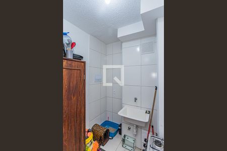 Sala, cozinha e área de serviço de apartamento para alugar com 2 quartos, 36m² em Vila Barreto, São Paulo