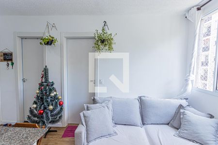 Sala, cozinha e área de serviço de apartamento para alugar com 2 quartos, 36m² em Vila Barreto, São Paulo