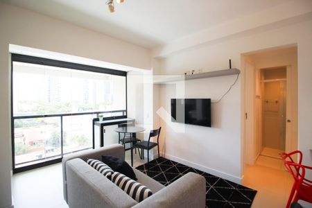 Sala de apartamento à venda com 1 quarto, 35m² em Vila Olímpia, São Paulo