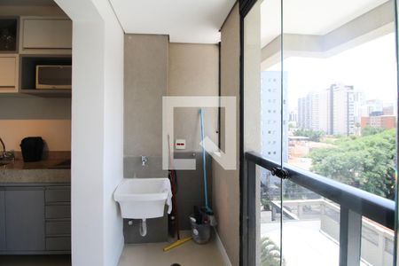 Varanda/Área de Serviço de apartamento à venda com 1 quarto, 35m² em Vila Olímpia, São Paulo