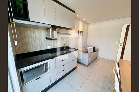 Sala e cozinha de kitnet/studio para alugar com 1 quarto, 38m² em Vila Augusta, Guarulhos