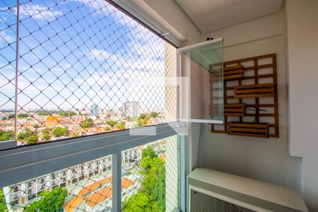 Varanda da sala de apartamento à venda com 2 quartos, 73m² em Vila Eldizia, Santo André
