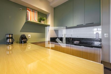 Sala/Cozinha de apartamento para alugar com 1 quarto, 43m² em Pinheiros, São Paulo