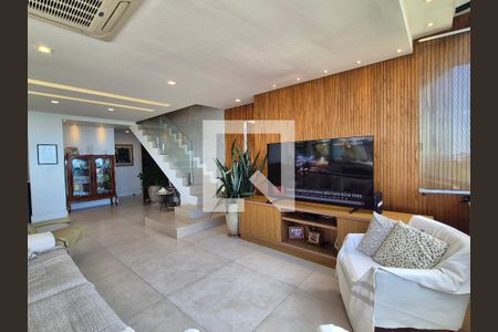 Sala  de apartamento à venda com 4 quartos, 242m² em Barra da Tijuca, Rio de Janeiro