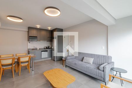 Sala de apartamento para alugar com 2 quartos, 66m² em Indianópolis, São Paulo