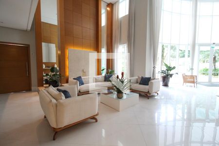 Hall de apartamento para alugar com 2 quartos, 74m² em Indianópolis, São Paulo