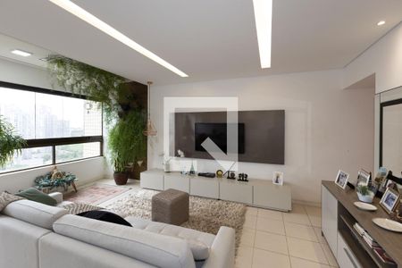 Sala de TV de apartamento para alugar com 3 quartos, 111m² em Vale do Sereno, Nova Lima