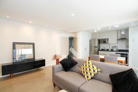 Sala e Cozinha de apartamento à venda com 1 quarto, 57m² em Vila Madalena, São Paulo