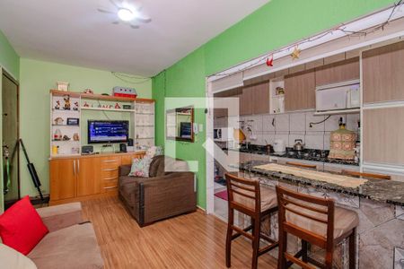 Sala de apartamento à venda com 1 quarto, 43m² em Jardim Floresta, Porto Alegre