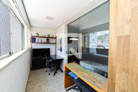 Varanda Sala de apartamento à venda com 3 quartos, 72m² em Serra, Belo Horizonte