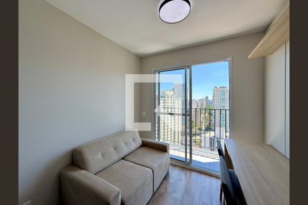 Sala de apartamento para alugar com 1 quarto, 27m² em Campo Belo, São Paulo