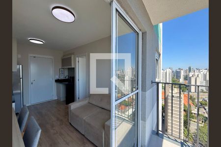 Sacada de apartamento para alugar com 1 quarto, 27m² em Campo Belo, São Paulo