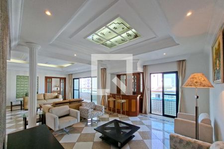 Sala de estar de apartamento para alugar com 4 quartos, 319m² em Cidade Ocian, Praia Grande