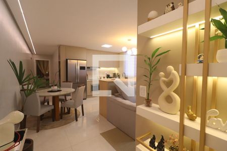 Sala detalhe de apartamento para alugar com 1 quarto, 90m² em Centro, Novo Hamburgo