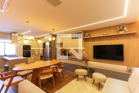 Sala/Cozinha de casa de condomínio à venda com 3 quartos, 100m² em Água Rasa, São Paulo