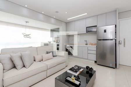 Sala de apartamento à venda com 1 quarto, 43m² em Cidade Monções, São Paulo