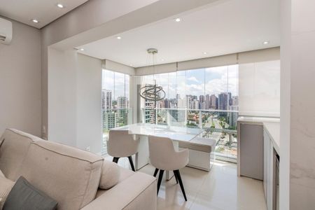 Sala de apartamento à venda com 1 quarto, 43m² em Cidade Monções, São Paulo
