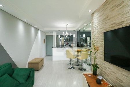 Sala de apartamento à venda com 3 quartos, 65m² em Jardim Melo, Diadema