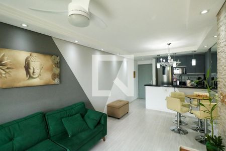 Sala de apartamento à venda com 3 quartos, 65m² em Jardim Melo, Diadema