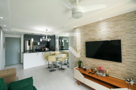 Sala de apartamento à venda com 3 quartos, 65m² em Jardim Melo, Diadema