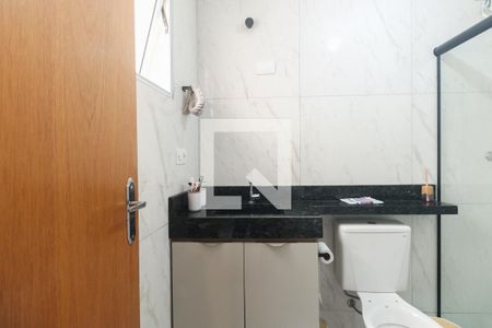 Banheiro  de kitnet/studio à venda com 1 quarto, 34m² em Vila Carrão, São Paulo