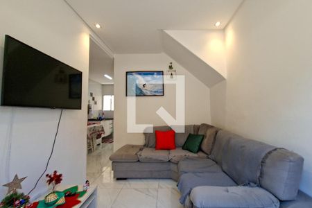 Sala de casa de condomínio para alugar com 1 quarto, 70m² em Vila Caiçara, Praia Grande