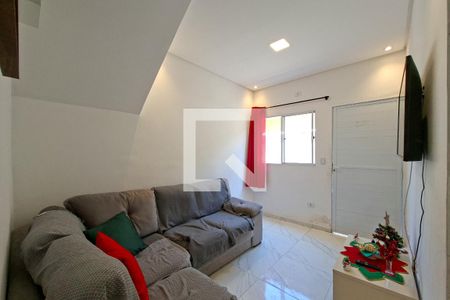 Sala de casa de condomínio para alugar com 1 quarto, 70m² em Vila Caiçara, Praia Grande