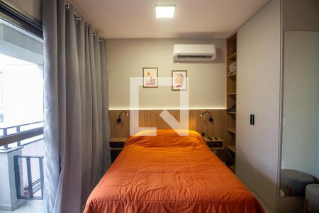 Sala / Quarto - Studio de kitnet/studio à venda com 1 quarto, 25m² em Jardim das Acacias, São Paulo