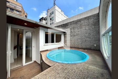Cobertura - piscina de apartamento para alugar com 4 quartos, 170m² em Humaitá, Rio de Janeiro