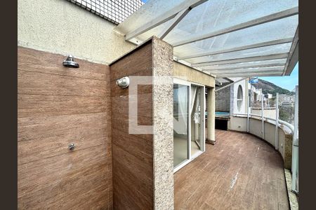 Cobertura - chuveiro de apartamento para alugar com 4 quartos, 170m² em Humaitá, Rio de Janeiro