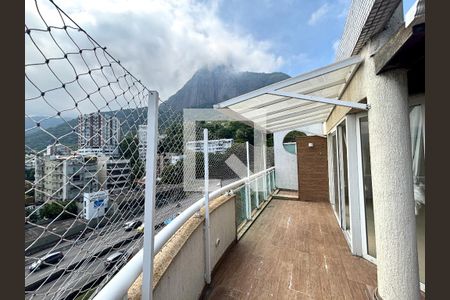 Cobertura - vista para o Cristo Redentor de apartamento para alugar com 4 quartos, 170m² em Humaitá, Rio de Janeiro