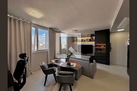 Sala de apartamento à venda com 1 quarto, 48m² em Vila Sao Francisco (zona Sul), São Paulo