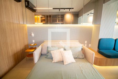 Sala / Quarto - Studio de kitnet/studio para alugar com 1 quarto, 31m² em Jardim das Acacias, São Paulo