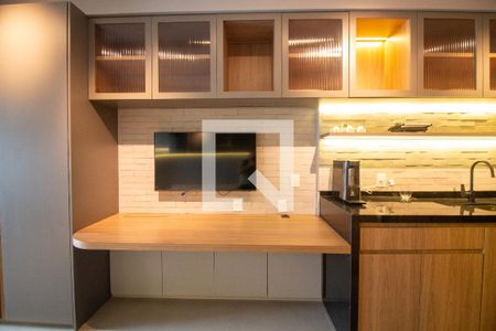 Sala / Quarto - Studio de kitnet/studio para alugar com 1 quarto, 31m² em Jardim das Acacias, São Paulo