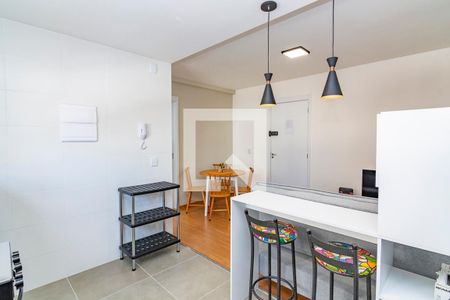 Cozinha de apartamento para alugar com 1 quarto, 35m² em Barro Preto, Belo Horizonte