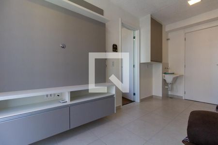 Sala, Cozinha e área de serviço de apartamento para alugar com 1 quarto, 29m² em Guaiauna, São Paulo