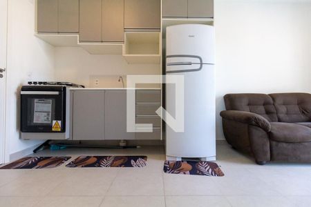 Sala, Cozinha e área de serviço de apartamento para alugar com 1 quarto, 29m² em Guaiauna, São Paulo
