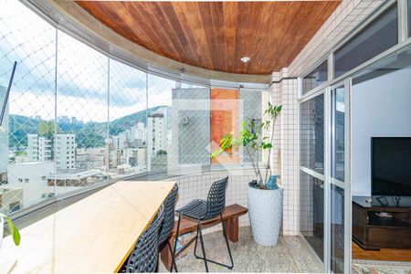 Varanda da Sala de apartamento para alugar com 4 quartos, 240m² em Buritis, Belo Horizonte