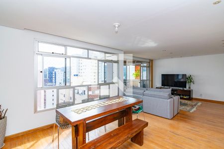 Sala de apartamento para alugar com 4 quartos, 240m² em Buritis, Belo Horizonte