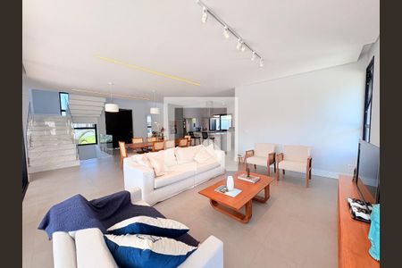 Sala de casa de condomínio para alugar com 4 quartos, 500m² em Jardim Samambaia, Jundiaí